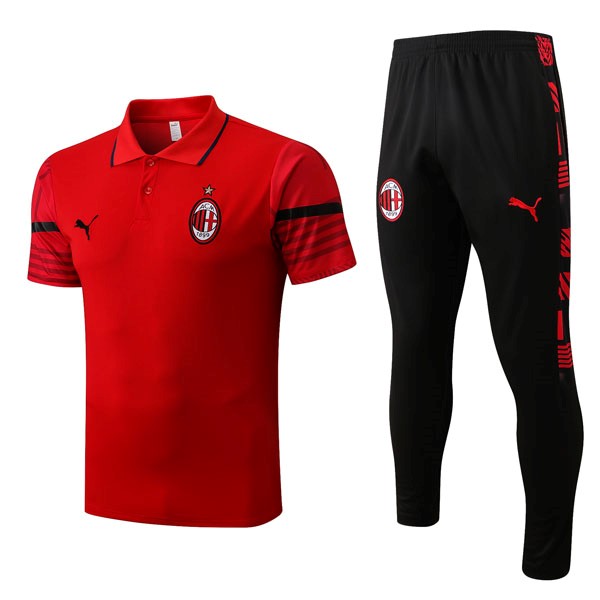 Polo AC Milan Set Completo 2022-2023 Rosso